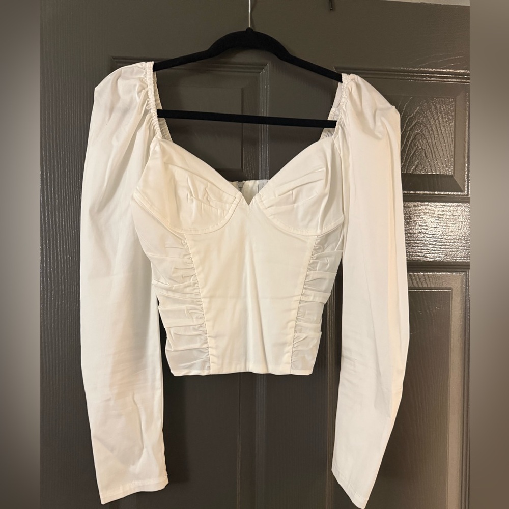 Bustier White Women's Top